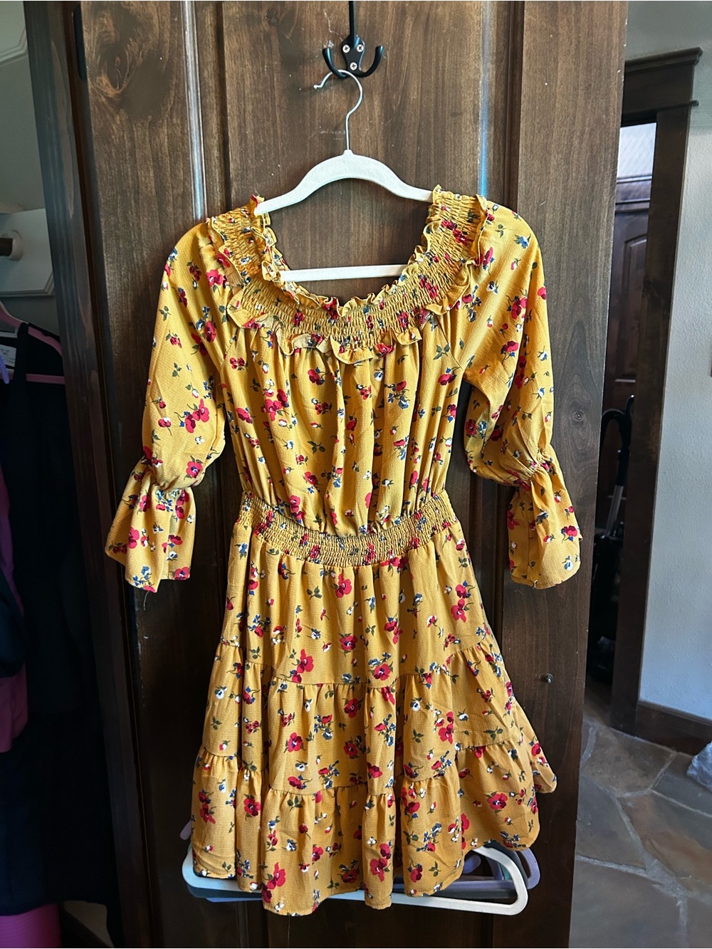 Entro Yellow Floral Dress